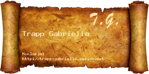 Trapp Gabriella névjegykártya